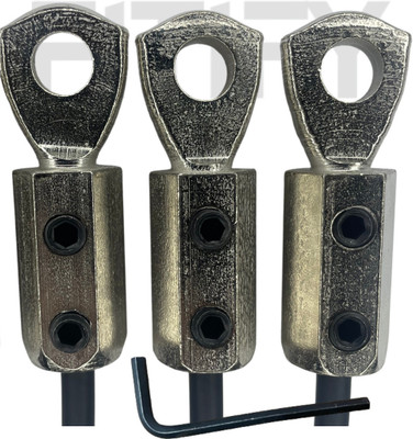 FITIFY Gym Machine Wire Lock Set | Heavy Cable Connector with Bolts & L-Key Pack of 3 Multi-training Bar