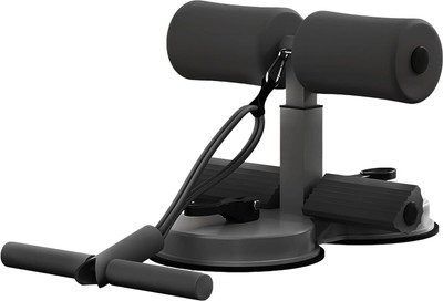 Shopeleven Suction Cups Sit Up Bar,Portable Sit-Up Assistant Device with toning tube Sit-up Bar(Black)