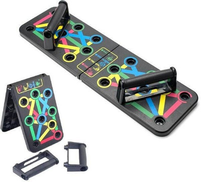 SIXTEEN Foldable and Portable Push-up Board System with Handle Covers for Men Women Push-up Bar