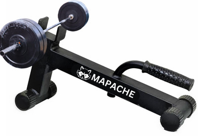 HACKERX Barbell Rod Jack Weightlifting Helping Tool, L-S haped,Strong Pipe Weight Lifting Bar(Black)