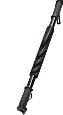 LIVOX Power Twister Exerciser spring chest strength training bar Multi-training Bar(Black)
