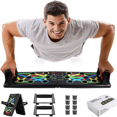 AJRO DEAL Push Up Board System, 15 in 1 Body Building Exercise Push Up Board. Push-up Bar(Multicolor)