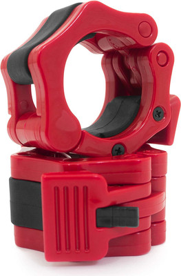 AK Fitness Olympic Lock Red Weight Lifting Bar