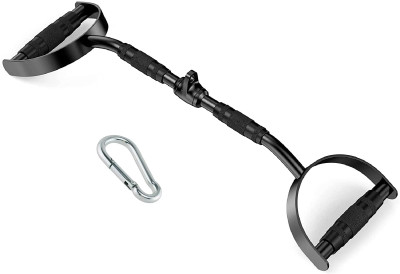 LCARNO Black D Handle Steel Bar LAT Bar 32 inch Pro-Grip D Handle With Safety Lock Multi-training Bar