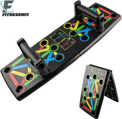 Fitaza Push up flex board, Portable Push Up Training Frame, Home Exercises for unisex Push-up Bar(Multicolor)