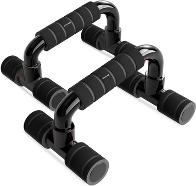 Strauss Moto Push Up Bar | Push Up Stand | Push Ups Equipment for Chest Press Push-up Bar(Black)