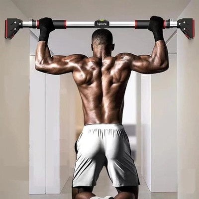 Lifelong Pull Up Bar for Home Workout|Chin Up Bar, 75-92CM|Max User Weight 200kg Pull-up Bar(Black)