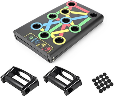 LIVOX Multi-Function 9 in-1 Colour Coded Push-Up Rack for Men & Women Fitness Exercise Push-up Bar