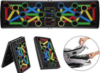 HOUSE OF COMMON 14-in-1 Push-up Board with Strong Grip for Chest Press Exercise Tool Push-up Bar