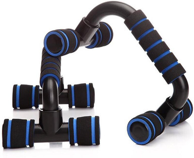 SIXTEEN Light Weiht With Floor Grip Handy Durable Pushup bar Push-up Bar(Blue, Black)