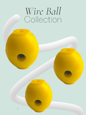 Aviva Sports GYM MACHINE IMPORTED WIRE BALL 3 PC Yellow Multi-training Bar(Yellow)