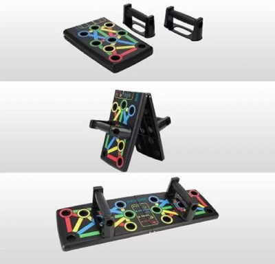 LIVOX PUSH UP FLEX BOARD - B06 Pushup board 10 Multifunction Muscle Board- Color Coded Triceps Bar(Multicolor)