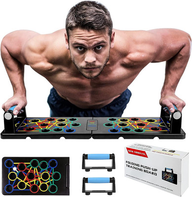 Saksharan 24-in-1 Multifunctional ABS Foldable Push-Up Board transforms Your Home Workouts Push-up Bar