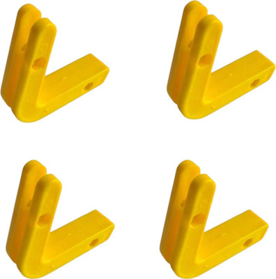 zenithfitness Olympic Gym Bench Rod Holder – 4PCS Set | 56g Each | Dumbbell Bar Dumbbell Stand(Yellow)