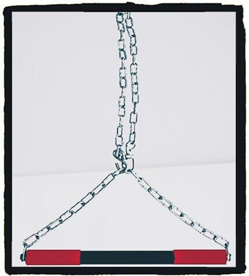 SIXTEEN Heavy Steel Hanging Rod With Chain, Chin-up Bar for Men & Women(Home&Gym) Chin-up Bar(Multicolor)