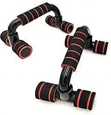 IPLLIVE Push Up Bars Stand with Foam Grip Handle(Pack Of-1 Black & Orange) Push-up Bar