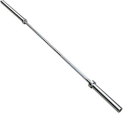 IRIS Fitness 4 Feet Straight Olympic Barbell Rod with 28 mm Internal Dia. Weight Lifting Bar(Silver)