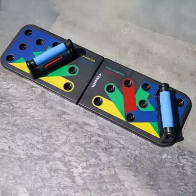 Daizicreation Adjustable Flex Power Training Gym Push Up Board Push-up Bar Push-up Bar(Multicolor)