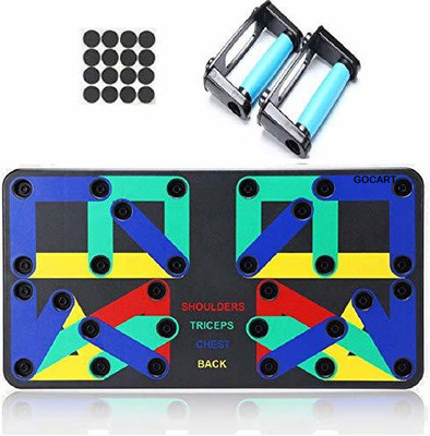 GOCART Push Up Board for Men Women Body Building Fitness Training Gym Workout Exercise Push-up Bar(Multicolor)