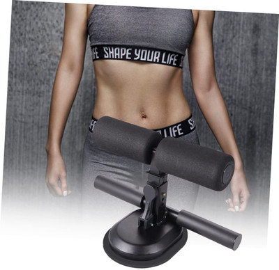 Shopeleven Adjustable Sit-Up Bar for Workouts, Exercise Equipment with Strong Suction Cups Sit-up Bar(Black)