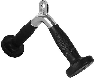 HFENTERPRISES V Shape Press Down Bar with Diamond Knurl Handle, Support up to 880 lbs Pull-up Bar(Black, Silver)