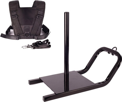 IRIS Weight Sled with Vest for Strength & Speed Improvement Weight Lifting Bar(Black)