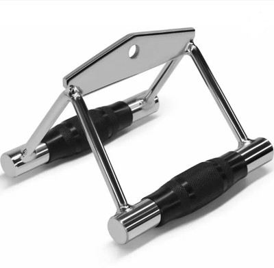 Sports Era Steel Rowing Handle Attachment for Gym, V Bar Non Slip Handle Multi-training Bar