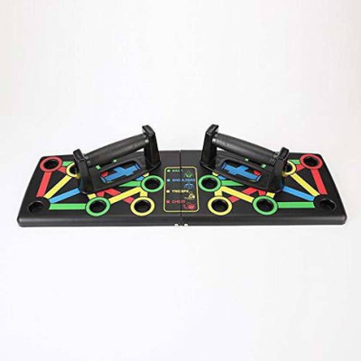 SIXTEEN Multipurpose Foldable Pushup Board Complete Push Up Training for Home Fitness Push-up Bar(Multicolor)