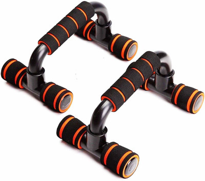 SIXTEEN NSPB21_Workout Stand Pushup Bar Pushup Bat for Home Gym Exerciser Push-up Bar(Orange, Black)