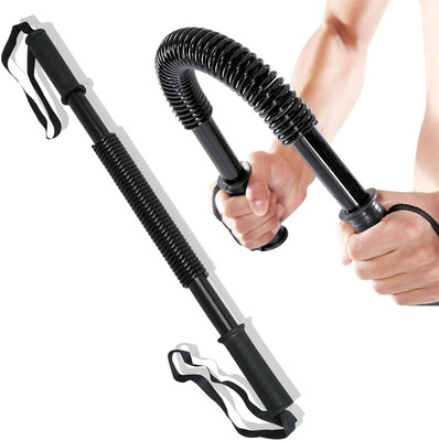 Nansana Power Twister Bar Upper Body Strength Training Multi-training Bar Multi-training Bar(Black)