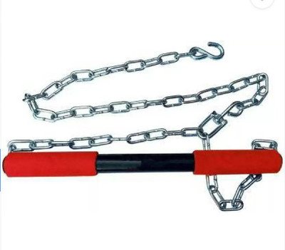 BOLDHIGH Body Workout Chin-up Bar Rod/ Rod with Thick Chain/Height Increaser Rod Chin-up Bar(Red)