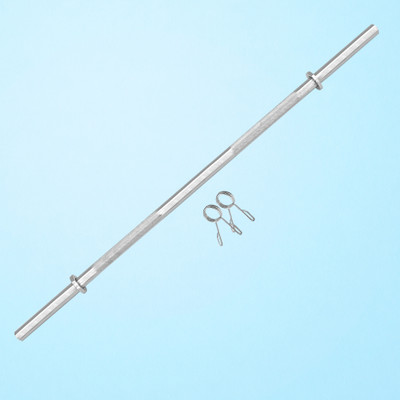BULLAR Weight Lifting Rod, Gym Bar with Locks (STRAIGHT, 5 FT 23 MM) Weight Lifting Bar