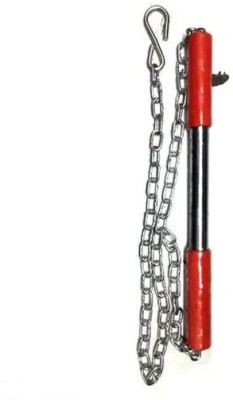 Tridev Enterprises Pull Up Chin up Bar,Sangal Rod with Hanging Chain Height Increaser,Pull Exercise Chin-up Bar(Red)