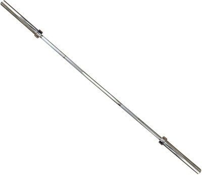 IRIS Fitness 7 Feet Straight Olympic Barbell Rod with 30 mm Internal Dia. Weight Lifting Bar(Silver)