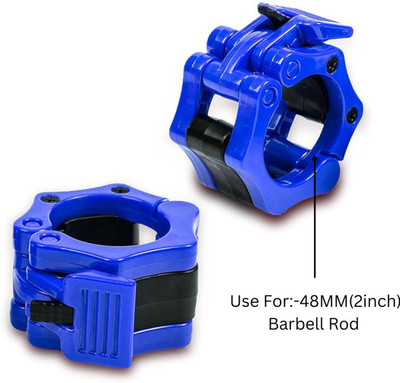 HACKERX 2Pcs 50mm Barbell Locks for Gym Rod Collars, Quick Release and Fix Barbell Lock. Multi-training Bar