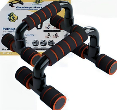 SIXTEEN High-density PVC & PP Push Up Bar Stand For Home Exercise Dips Chest press Push-up Bar(Orange)