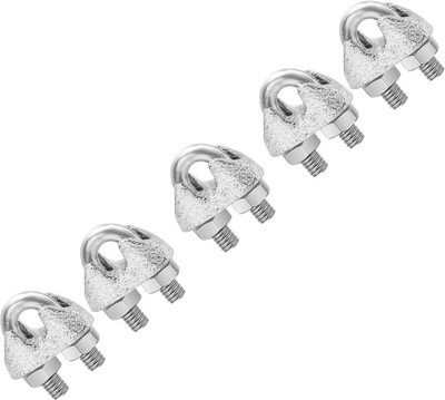 ABSSports 5pcs Wire Rope Clip U-Bolt Saddle Fasteners Used For Gym Wire Lock Multi-training Bar