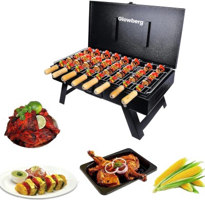 Glowberg Efficient Heating Charcoal Briefcase Barbecue Grill Charcoal Grill