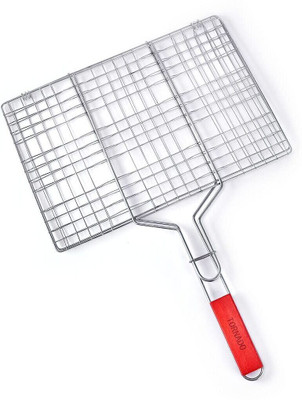 AMOZI Mild Steel Portable Barbecue BBQ Grill Net Basket Roast Grilling Tray Plated Charcoal Grill deal from flipkart AMOZI Mild Steel Portable Barbecue BBQ Grill Net Basket Roast Grilling Tray Plated Charcoal Grill deal from flipkart