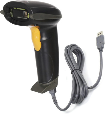 GOBBLER Professional 1D Barcode Scanner Laser High-Speed USB Wired Reader - Black 1D Wired Barcode Scanner Laser Barcode Scanner(Handheld)