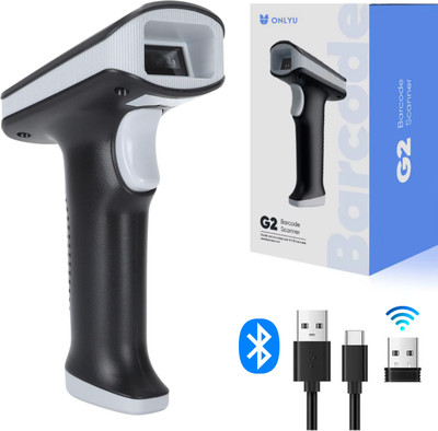 OnlyU 2D & 1D Barcode Scanner (QR Code & Barcode) Bluetooth, 2.4GHz Wireless & Wired (Rechargeable)| Induction Scanning with Built-in Illumination Light |Strong ABS 2D Camera Barcode Scanner(Handheld) OnlyU 2D & 1D Barcode Scanner (QR Code & Barcode) Bluetooth, 2.4GHz Wireless & Wired (Rechargeable)| Induction Scanning with Built-in Illumination Light |Strong ABS 2D Camera Barcode Scanner(Handheld)