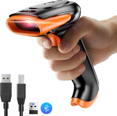 OnlyU Induction Scanning with Built-in Illumination Light (1 Year Warranty) 2D Camera Barcode Scanner(Handheld)