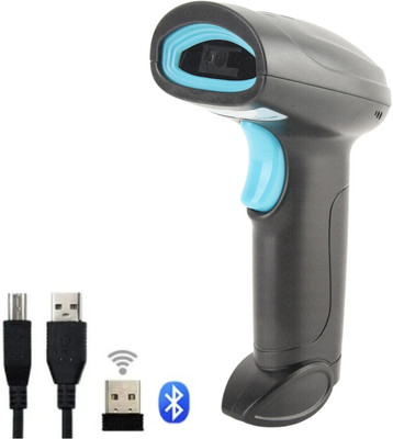 Q-IMAGE HT20pro Wireless 2D&1D (Bluetooth+USB+2.4GHz) Barcode Scanner inbuilt Battery|Induction Scanning with Built-in Illumination Light 2D Camera Barcode Scanner(Handheld)