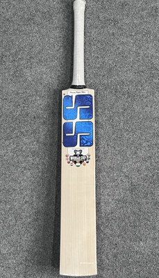 Sundridges SS World Cup Blue English Willow Cricket  Bat For 15+ Yrs(1180 g)