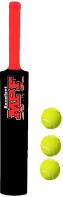 PMG Heavy Plastic Bat with 3 Tennis Balls | for 12+ Years| Full Size 34 Inches Bat PVC/Plastic Cricket Bat For 15+ Yrs(0.8 kg) PMG Heavy Plastic Bat with 3 Tennis Balls | for 12+ Years| Full Size 34 Inches Bat PVC/Plastic Cricket Bat For 15+ Yrs(0.8 kg)