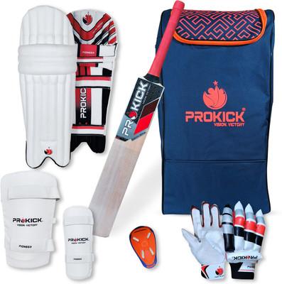 Prokick Megakit Kashmir Willow Full Cricket Kit Kashmir Willow Cricket  Bat For 4 - 5 Yrs(2.5 kg)