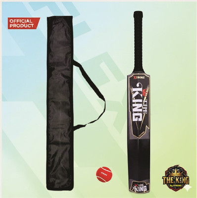 XTROKE The King Hard Plastic Bat with Tennis Ball & Cover Prefect for All Tennis Ball PVC/Plastic Cricket  Bat For 15+ Yrs(700-800 g)