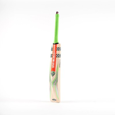 ACMS GRAY NECOLLS JONIOR No-6 HAND CRAFTED GREEN BABAR AZAM (12 TO 14 YEAR] 6 NO Kashmir Willow Cricket  Bat(1000-1100 g)