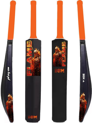 BSM FLAME BLACK PVC/Plastic Cricket  Bat For 15+ Yrs(800-900 g)
