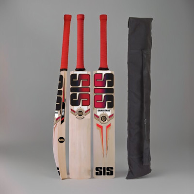 SIS SAINISTARS Tennis Bat Poplar Willow Cricket  Bat For 12 - 14 Yrs(1-1.14 kg)